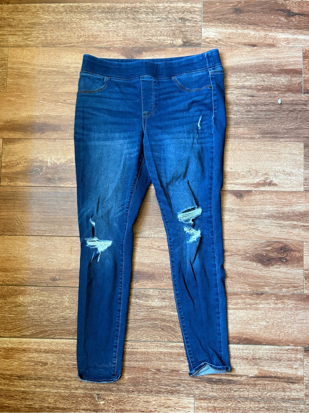 Old Navy Dark Blue Ripped Skinny Jeans